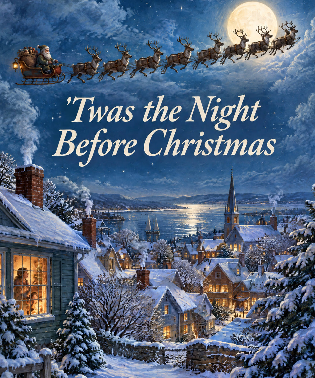 'Twas the Night Before Christmas blanket, full design