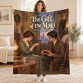 The Gift of the Magi blanket, held open