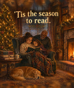 'Tis the season to read. blanket, full design
