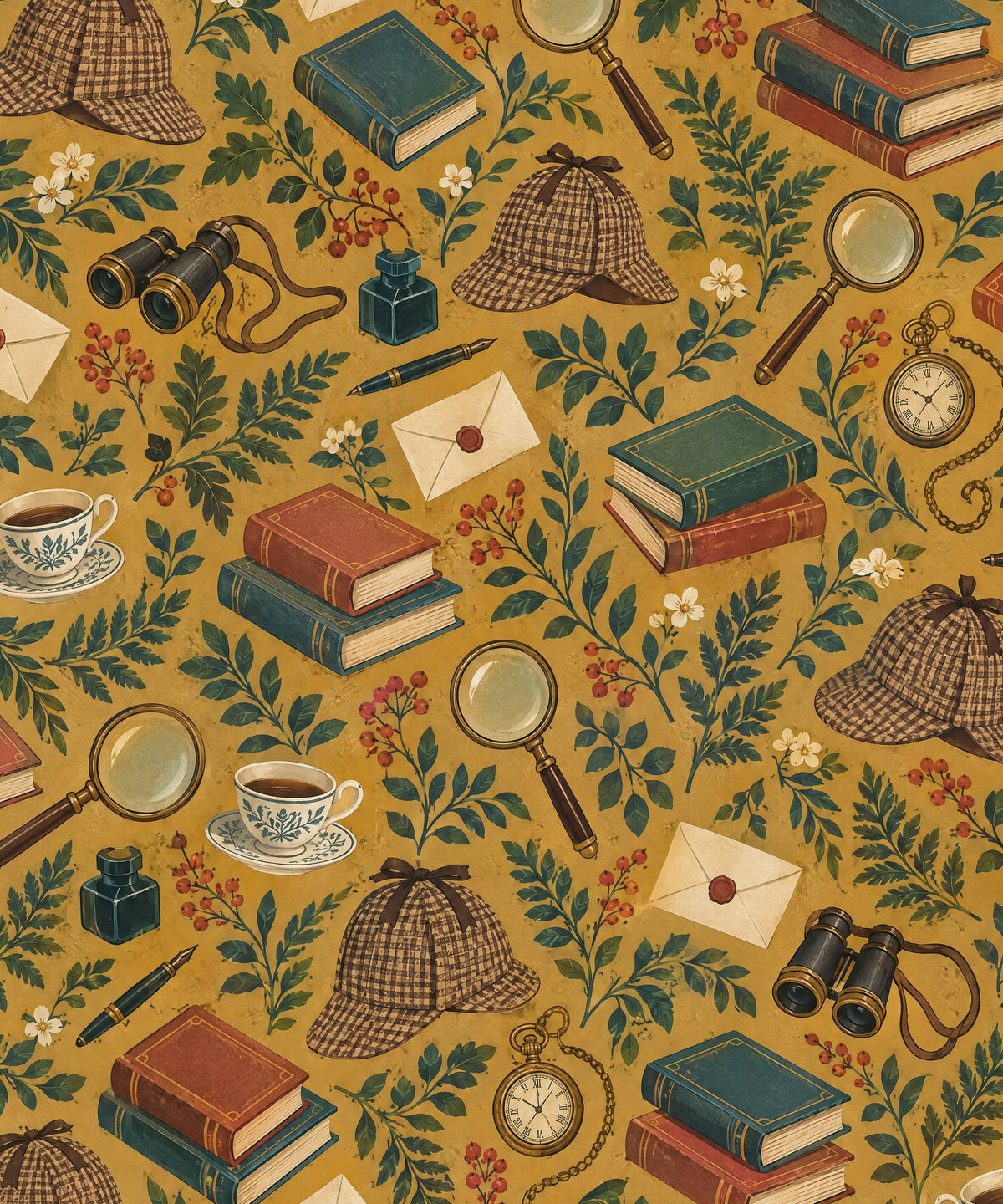The Vintage Sleuth blanket, full design