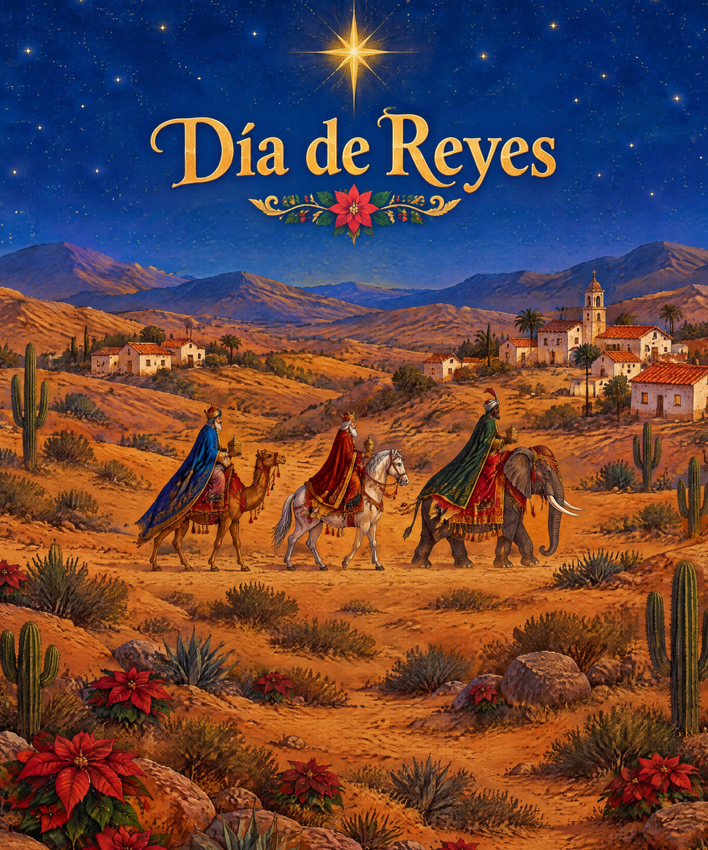Día de Reyes blanket, full design