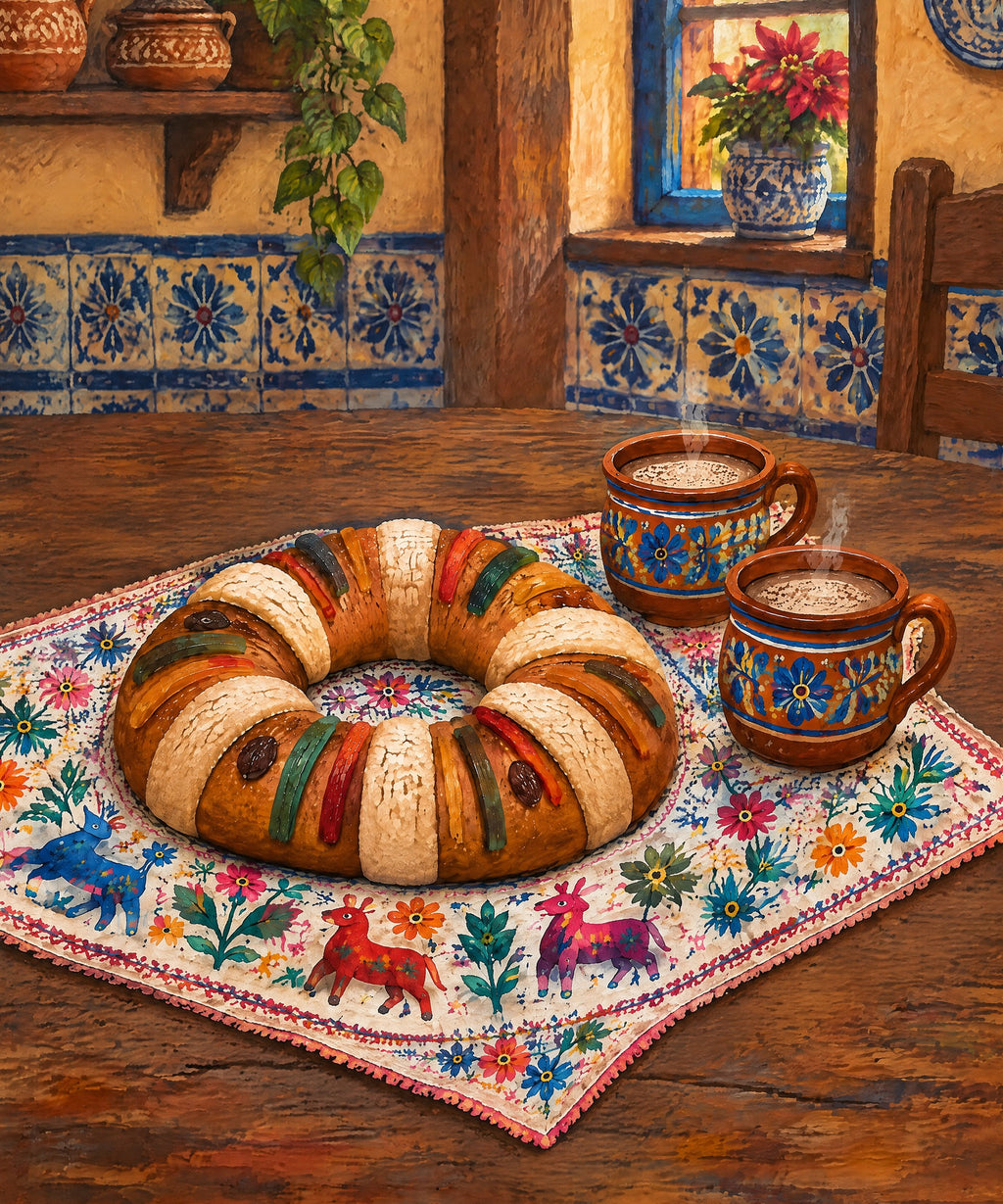 Rosca de Reyes blanket, full design