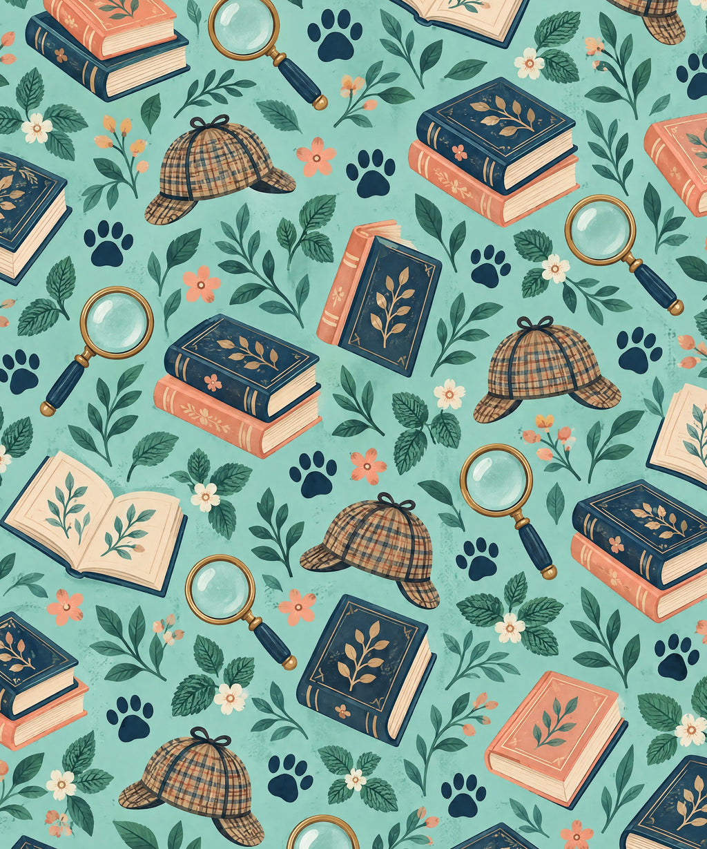 Paws and Mysteries blanket, full design