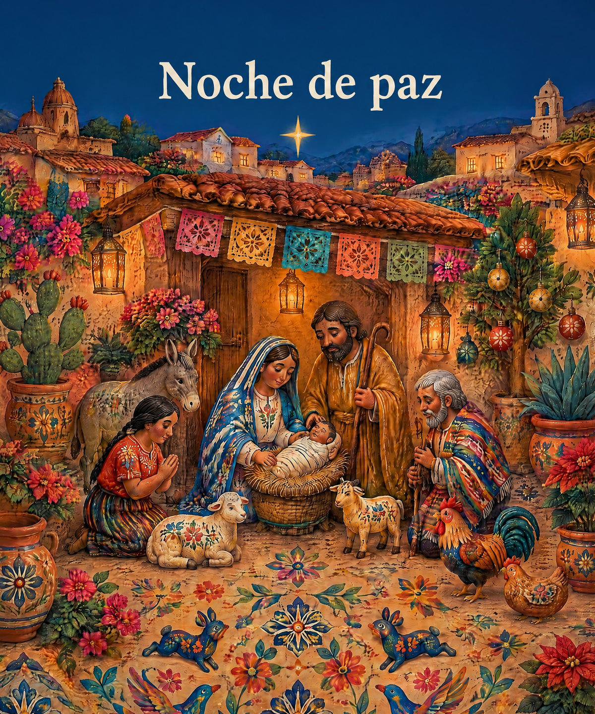 Noche de paz blanket, full design