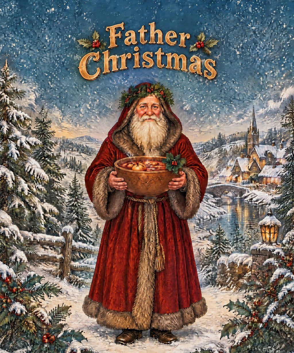 Father Christmas blanket, full design