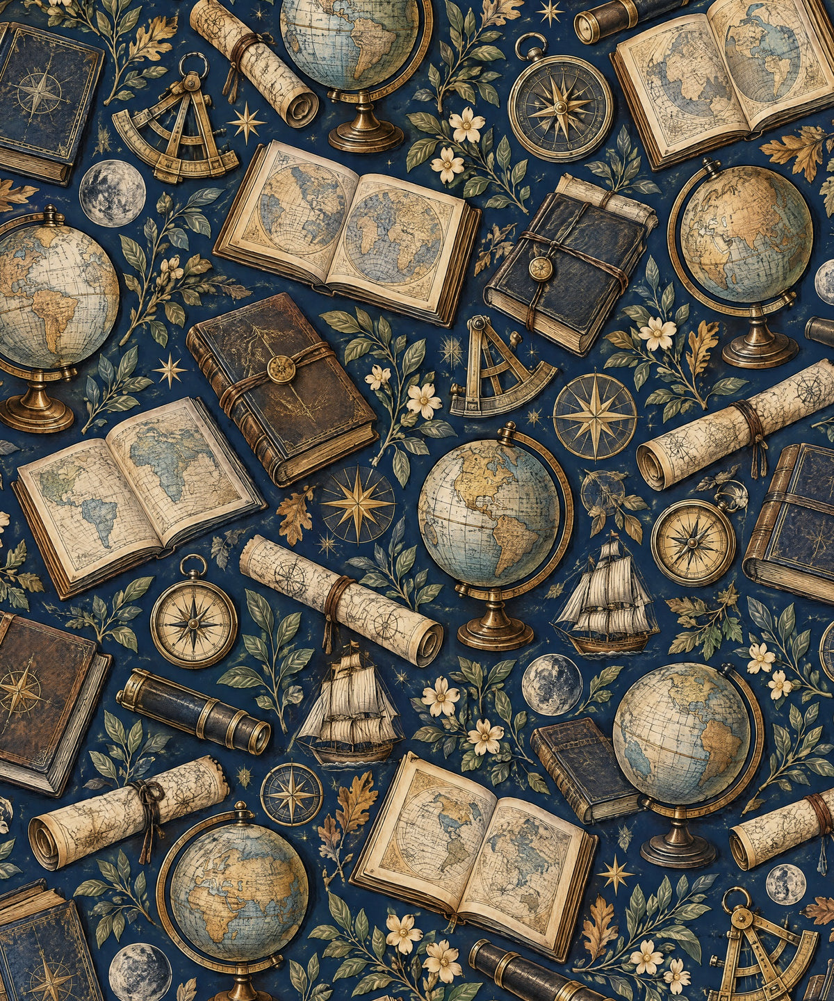 Atlas and Compass blanket, full design