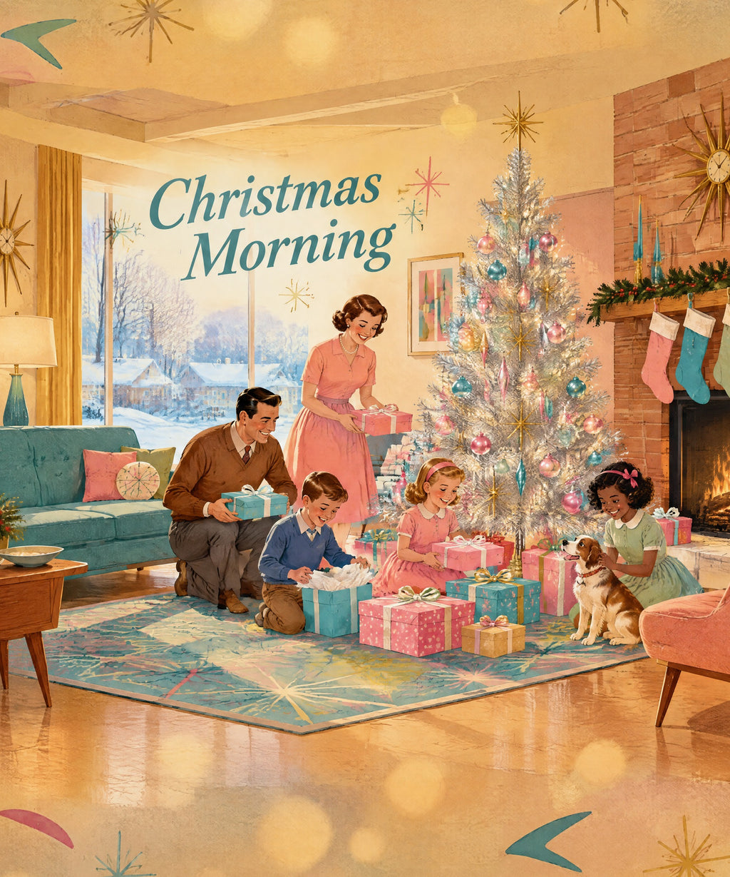 Christmas Morning blanket, full design