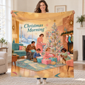 Christmas Morning blanket, held open