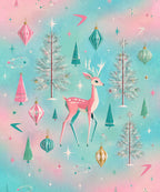 Geometric Christmas blanket, full design