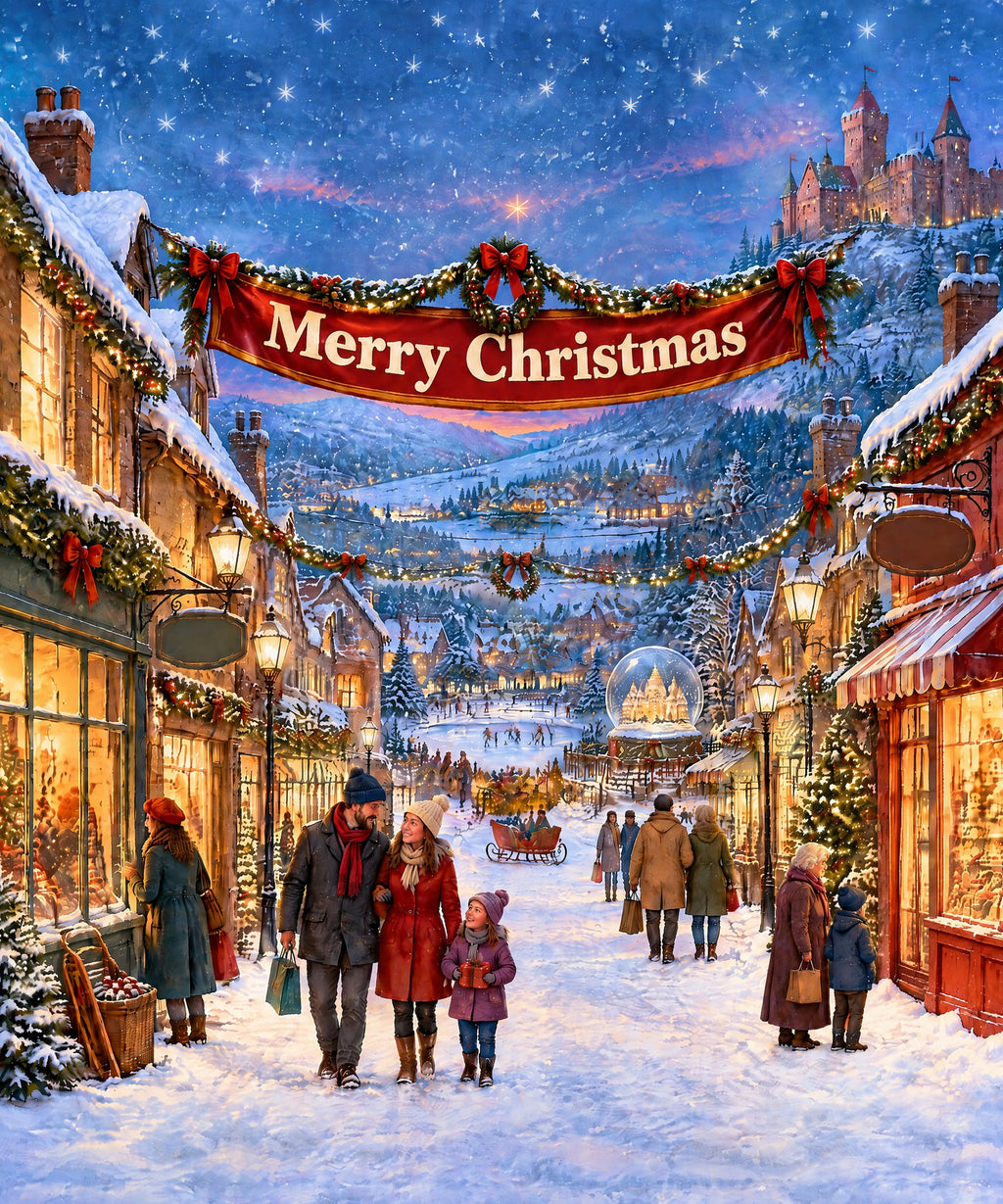 Merry Christmas blanket, full design