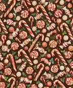 Peppermint Swirls blanket, full design