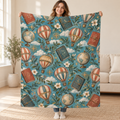 The Balloon Journal blanket, held open