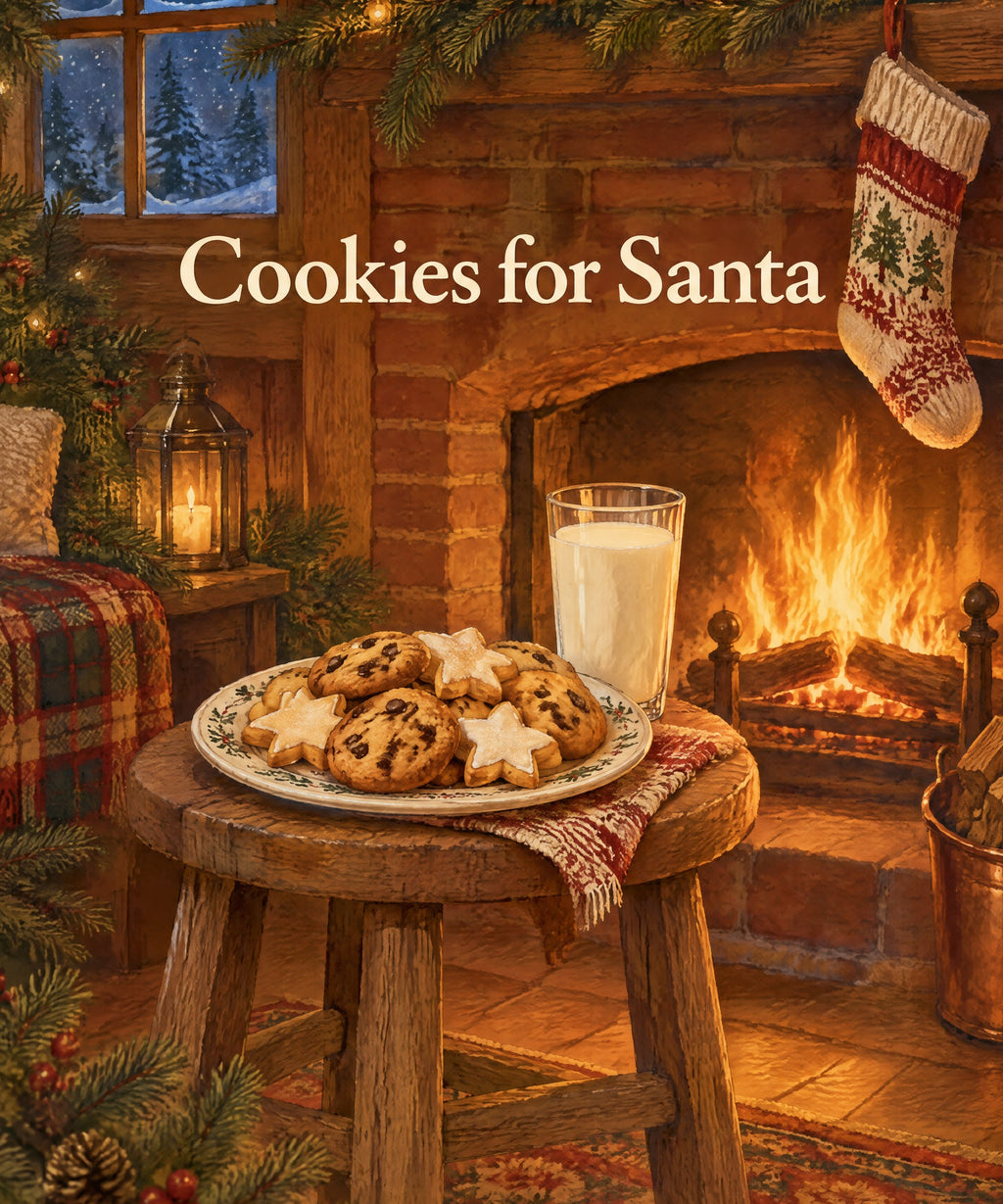 Cookies for Santa blanket, full design