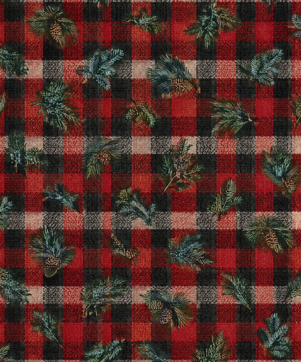Evergreen Buffalo Check blanket, full design