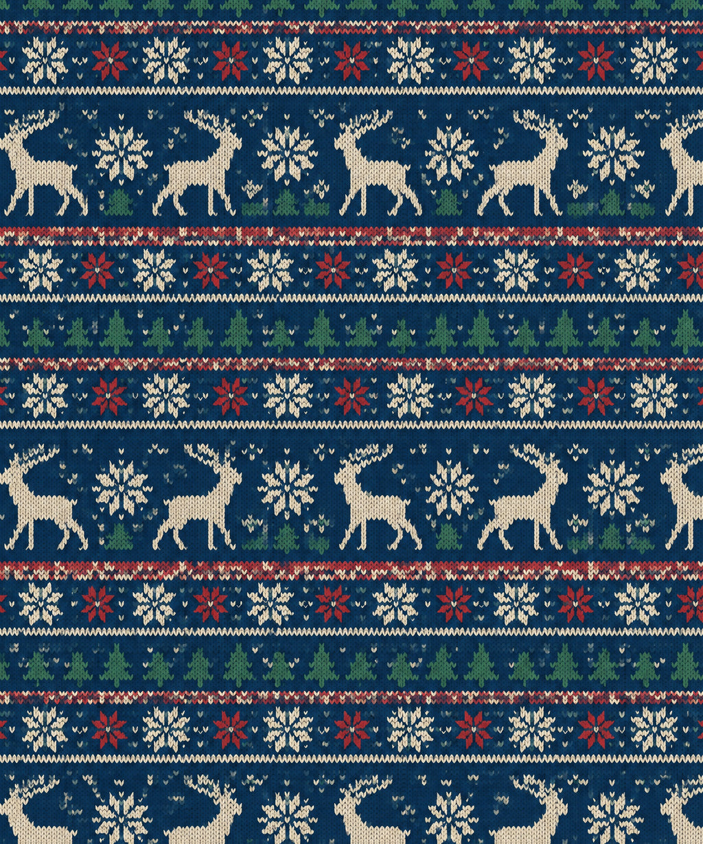 Nordic Winter Knit blanket, full design