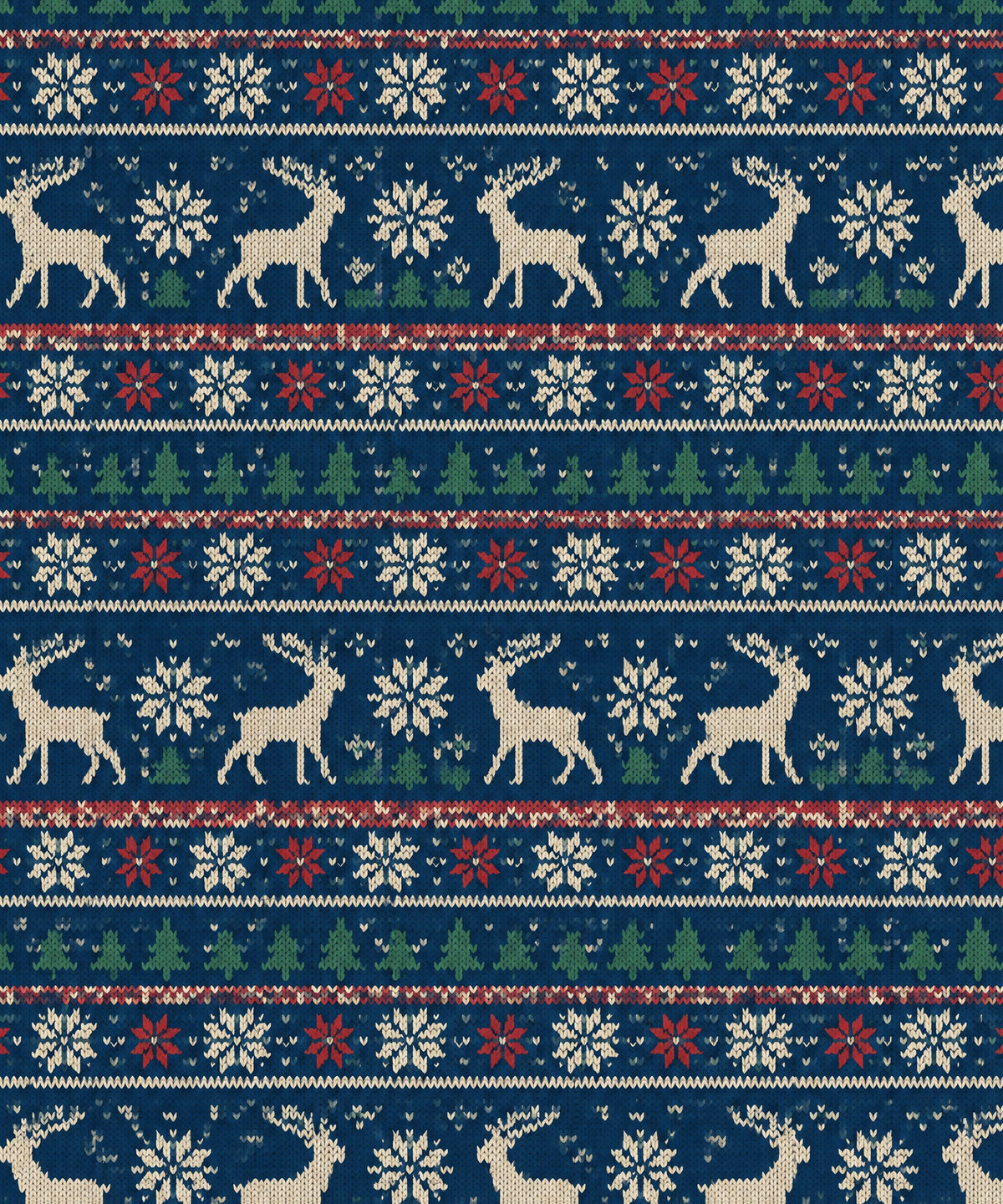 Nordic Winter Knit blanket, full design