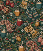 Mittens and Cocoa blanket, full design