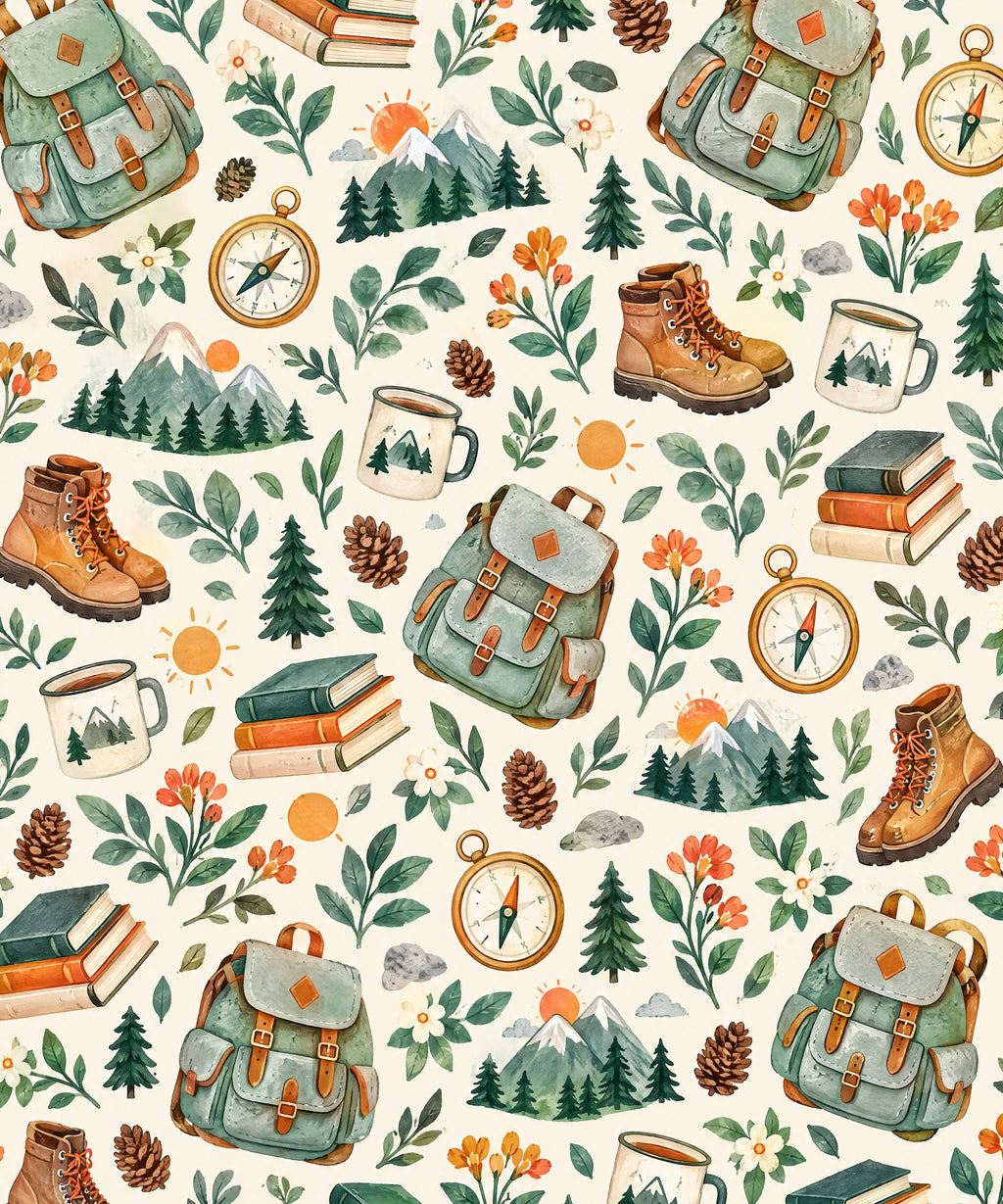 Little Adventure Books blanket, full design