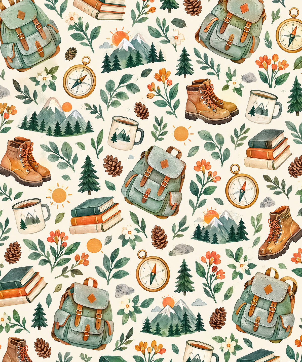Little Adventure Books blanket, full design