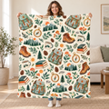 Little Adventure Books blanket, held open