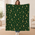 Golden Winter Sky blanket, held open