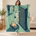 The Undeliverable Letter blanket, held open
