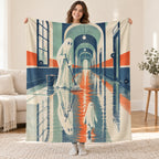 The Night Watch Janitor blanket, held open