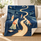 The Phantom Road Crew blanket, on a sofa