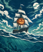 The Lantern Ship blanket, full design