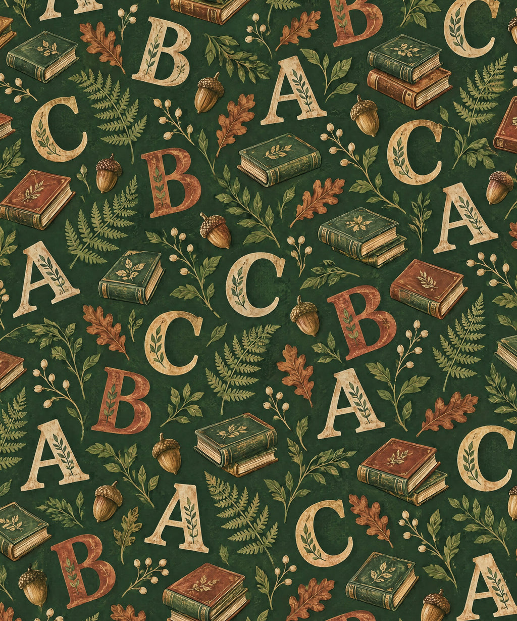 Woodland ABC blanket, full design