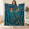 The Pumpkin Buoy Reef blanket, held open