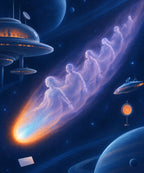 The Comet of Lost Spirits blanket, full design