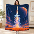The Ghost Rocket Launch blanket, held open