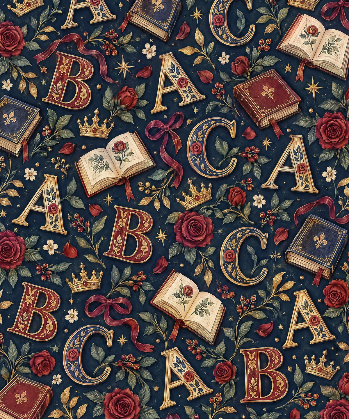 Storybook Letters blanket, full design