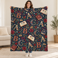 Storybook Letters blanket, held open