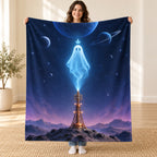 The Last Beacon blanket, held open