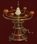 The Pumpkin Orrery blanket, full design
