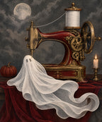 The Ghost Sewing Machine blanket, full design