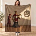 The Shadow Projector blanket, held open
