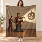 The Shadow Projector blanket, held open