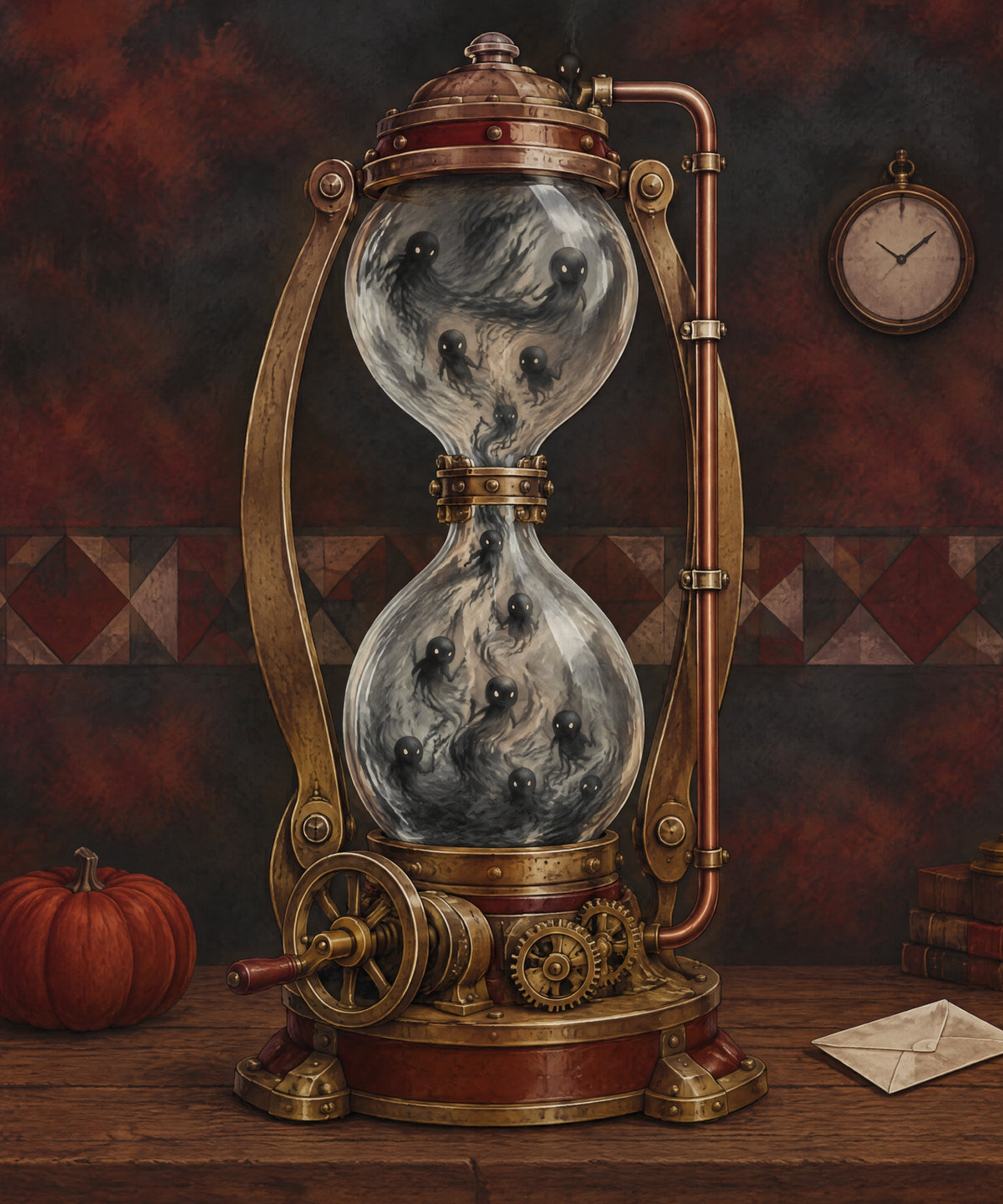 The Hourglass Engine blanket, full design