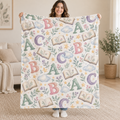 Pastel Primer blanket, held open