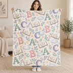 Pastel Primer blanket, held open