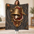 The Doorbell That Answers blanket, held open