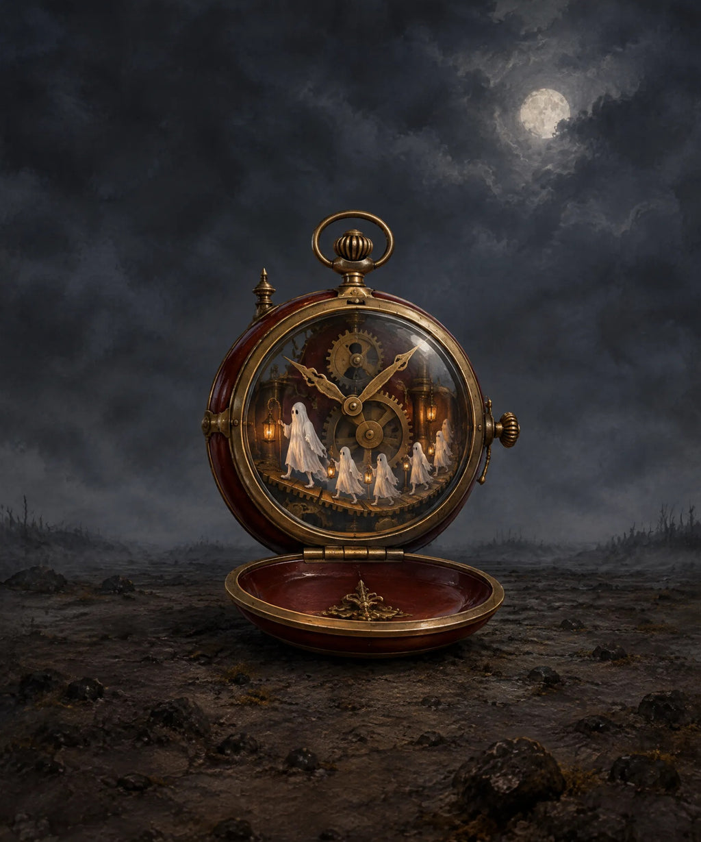 The Midnight Pocket Watch blanket, full design