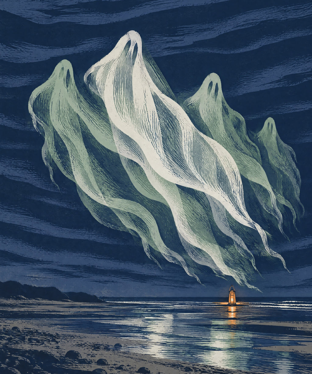 The Midnight Aurora blanket, full design