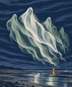 The Midnight Aurora blanket, full design