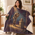 The Suit of Empty Armor blanket, wrapped around a reader