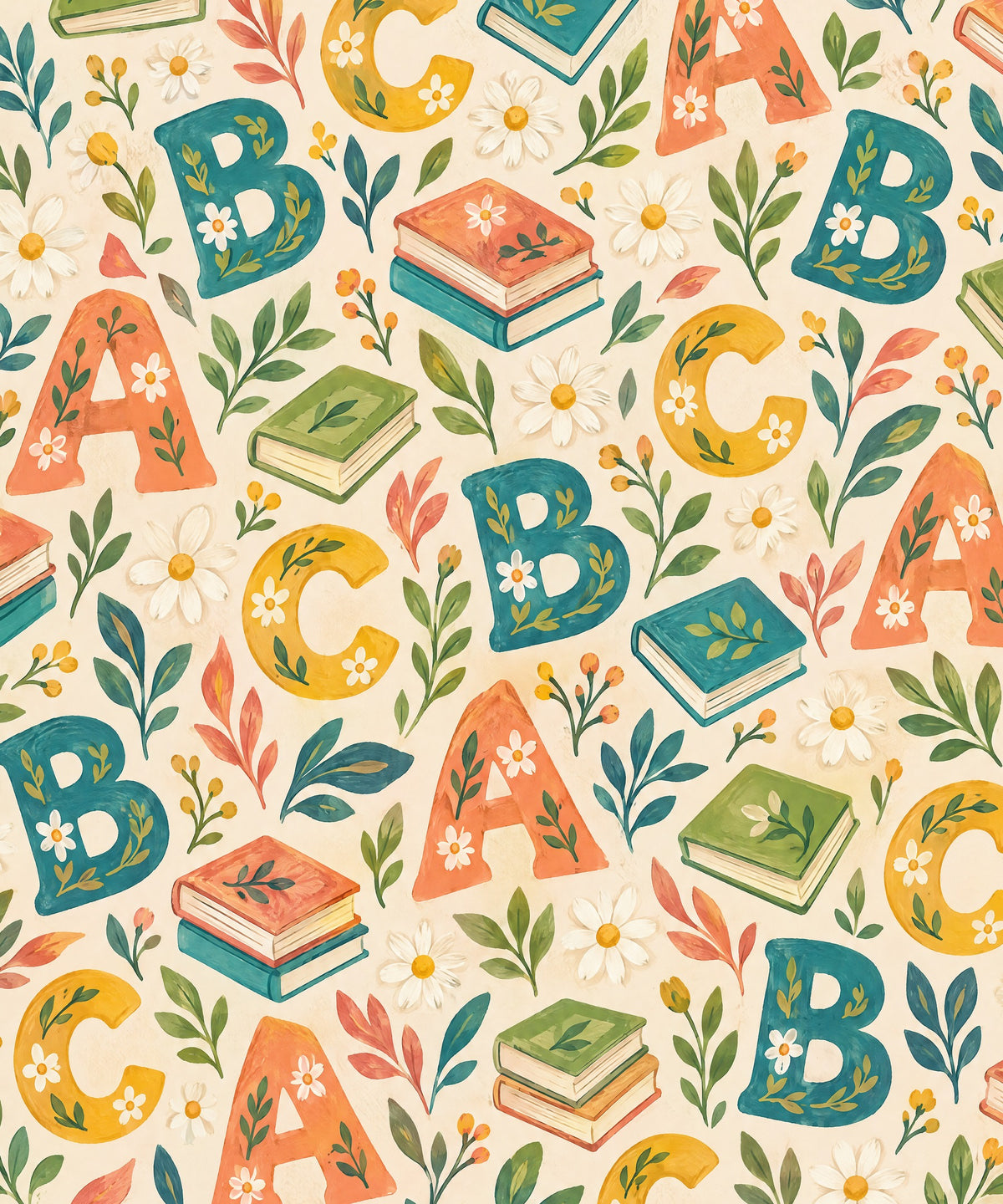 Little Letter Garden blanket, full design