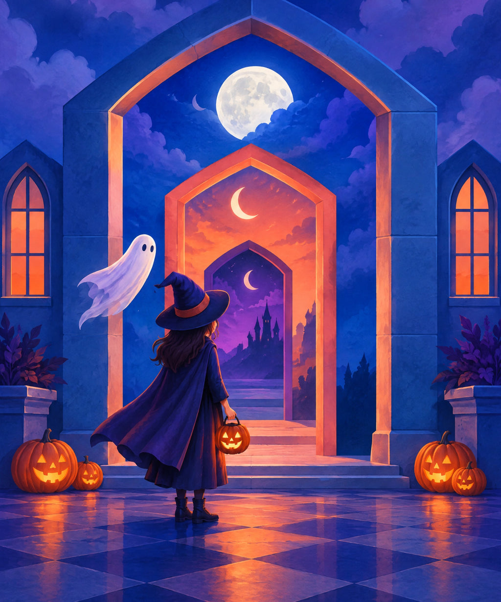 The Corridor of Smaller Nights blanket, full design